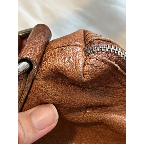 Spikes and Sparrow Genuine Leather Handbag Shoulder Bag Tan Brown Tote - Picture 16 of 16